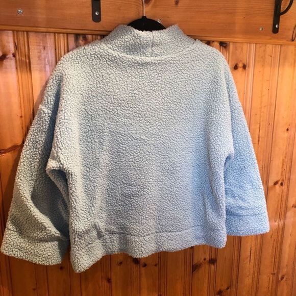 Gap Sherpa Mock Neck Pull Over Size Small - Picture 6 of 15